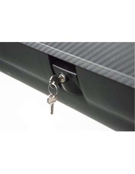 BAUL DE TECHO PARA VEHICULOS 1330X778X345MM EFECTO FIBRA CARBONO ARTPLAST