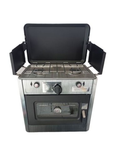 COCINA 2 FUEGOS CON TAPA + HORNO DE GAS MUVIP