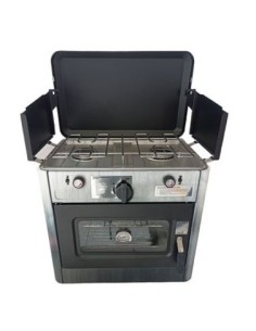 COCINA 2 FUEGOS CON TAPA + HORNO DE GAS MUVIP 2