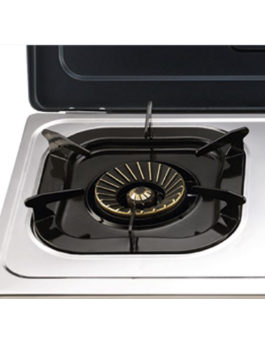 COCINA GAS INOX 3 FUEGOS SERIE STRONG + TAPA MUVIP