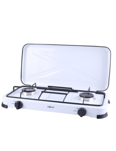 COCINA GAS INOX 3 FUEGOS SERIE STRONG + TAPA MUVIP