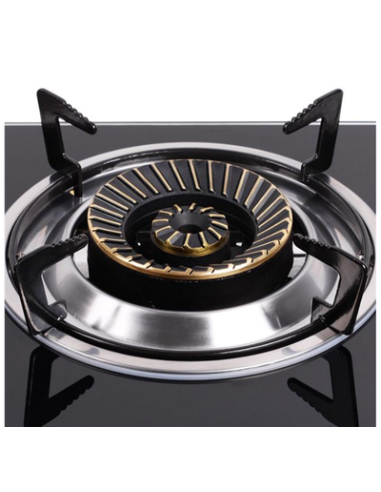 COCINA GAS INOX 2 FUEGOS CRISTAL TEMPLADO MUVIP