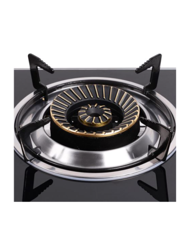 COCINA GAS INOX 1 FUEGO CRISTAL TEMPLADO MUVIP