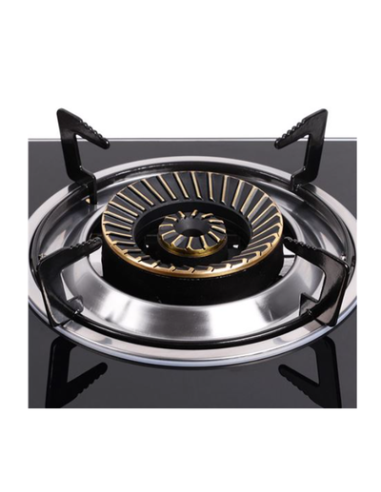 COCINA GAS INOX 1 FUEGO CRISTAL TEMPLADO MUVIP