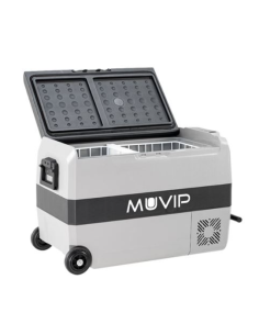NEVERA PORTATIL CON COMPRESOR 44 LITROS 80W CON RUEDAS DOBLE ZONA MUVIP 2