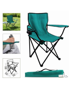 SIILA CAMPING PLEGABLE 52X52X90CM TURQUESA