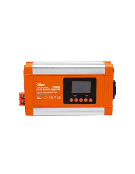 CONVERTIDOR DE CORRIENTE 500W ONDA PURA CON PANTALLA LCD ELBAT