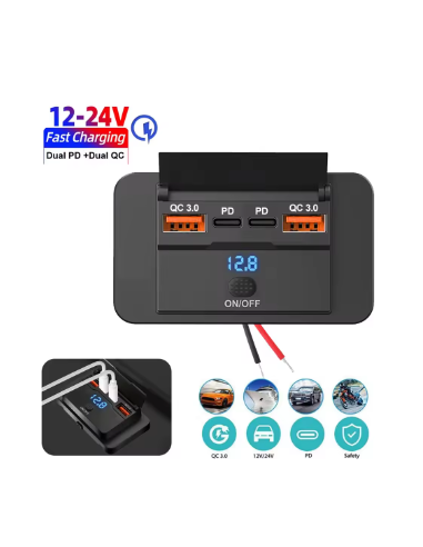 CONVERTIDOR DE CORRIENTE 3000W ONDA PURA CON PANTALLA LCD ELBAT