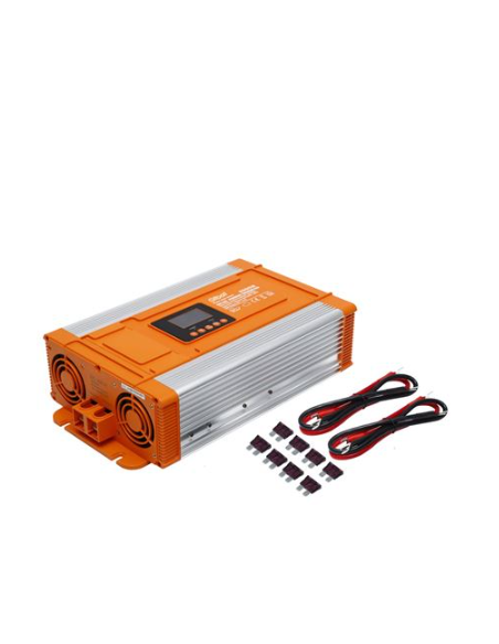 CONVERTIDOR 2000W DE CORRIENTE ONDA PURA CON PANTALLA LCD ELBAT