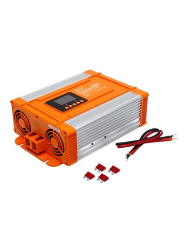 CONVERTIDOR DE CORRIENTE ONDA PURA CON PANTALLA LCD 1200W ELBAT