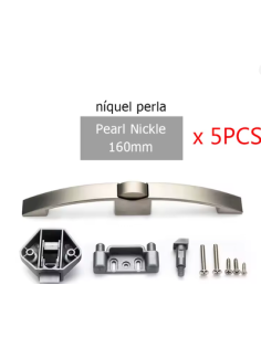 PULSADOR/CERRADURA NICKEL 160MM 2