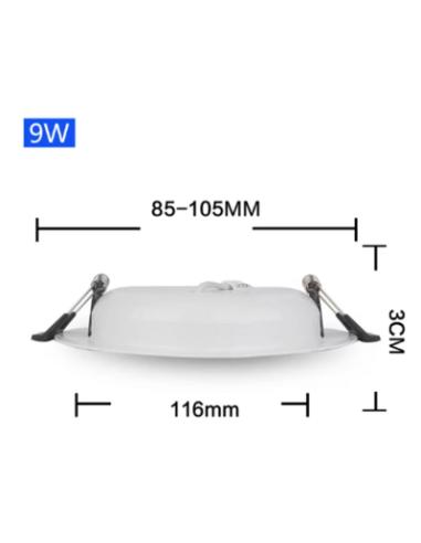 FOCO LED 12V 9W EMPOTRAR