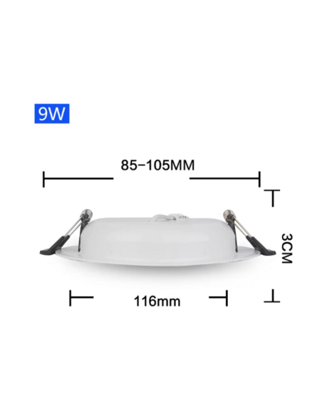 FOCO LED 12V 9W EMPOTRAR