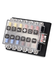 CAJA DE FUSIBLES 12 VIAS