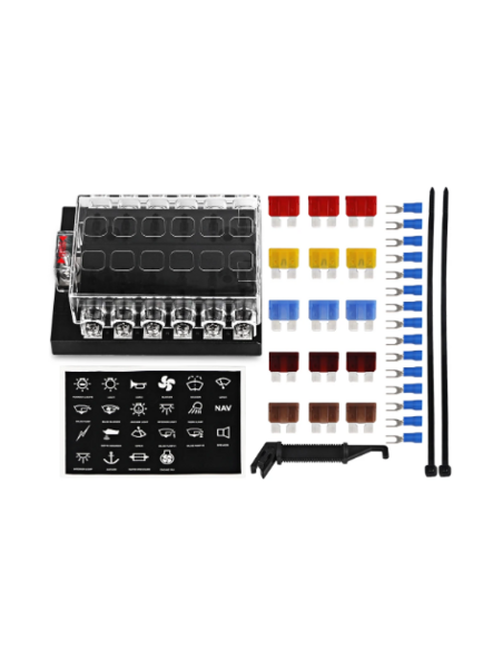 CAJA DE FUSIBLES 12 VIAS