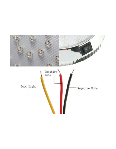 LAMPARA LUZ BLANCA INTERIOR 46LED 12V