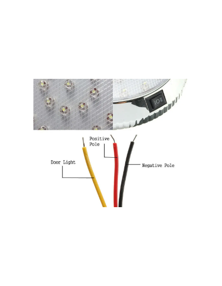 LAMPARA LUZ BLANCA INTERIOR 46LED 12V