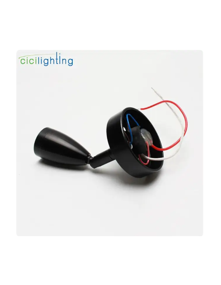 LAMPARITA LED NEGRA SIN FLEXO