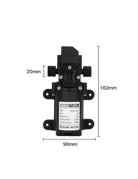LAMPARITA LED NEGRA SIN FLEXO