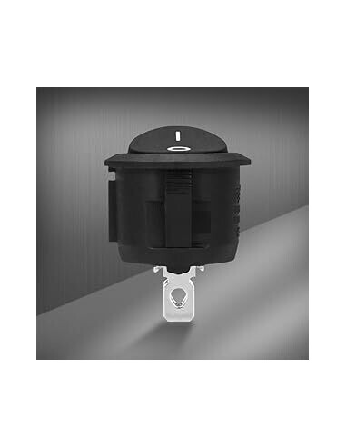 INTERRUPTOR BASCULANTE REDONDO 12V DOS PINES