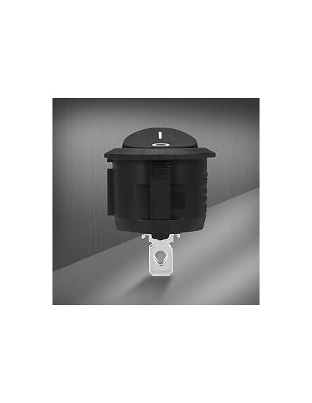 INTERRUPTOR BASCULANTE REDONDO 12V DOS PINES