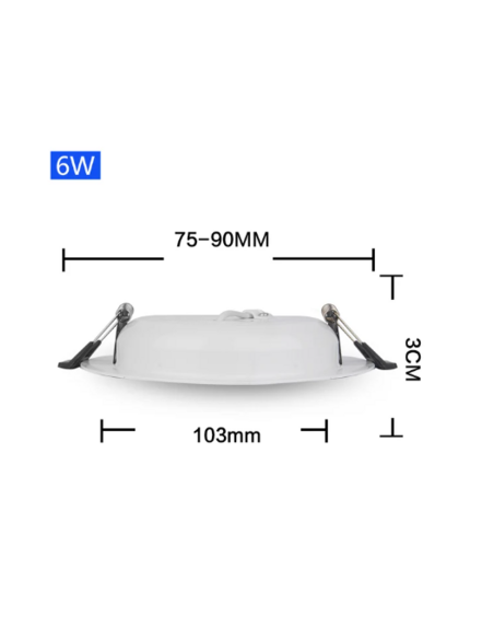 FOCO LED 12V 6W EMPOTRAR
