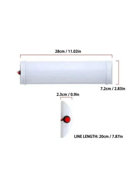 LAMPARA LUZ BLANCA 72 LEDS 12v