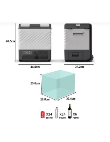 NEVERA PORTATIL TIPO TROLLEY CON COMPRESOR 21 LITROS