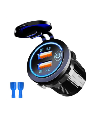 TOMA DOBLE USB QC 3.0