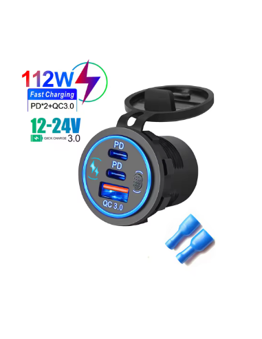 TOMA DOBLE USB QC 3.0