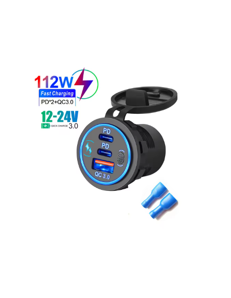 TOMA DOBLE USB QC 3.0