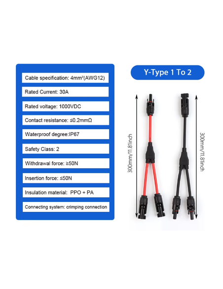 CONECTOR SOLAR EN Y MC4