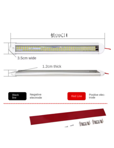 LUZ LED TRES FILAS 12/24V SUPERBRILLANTE