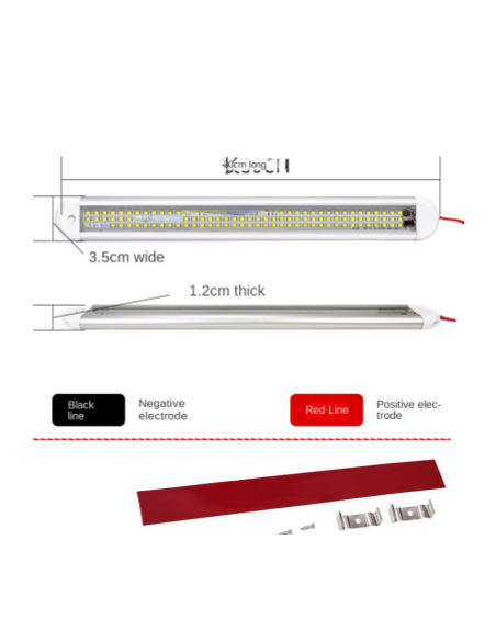 LUZ LED TRES FILAS 12/24V SUPERBRILLANTE