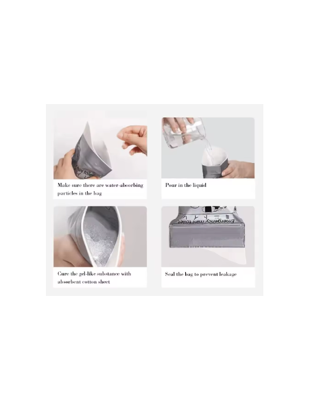 BOLSA DE EMERGENCIA PORTATIL PARA ORINAR