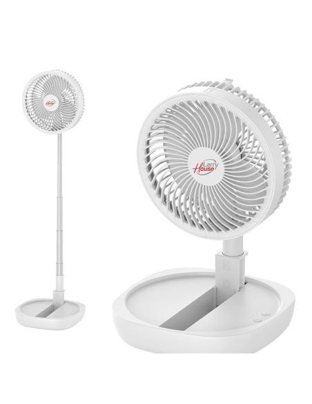 VENTILADOR PORTÁTIL DE BATERÍA PLEGABLE LARRYHOUSE 8"