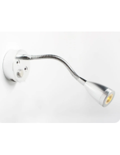 LÁMPARA FLEXO PLATEADO  REGULABLE CON USB