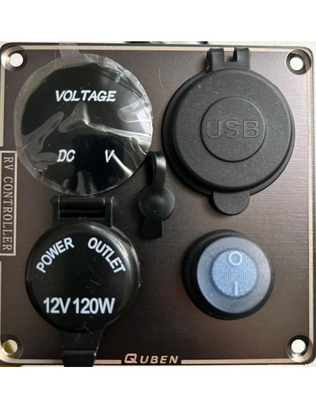 CENTRALITA 4 EN 1 12V CON USB+PD ( TIPO C )