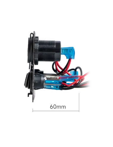 CENTRALITA 4 EN 1 12V CON USB+PD ( TIPO C )