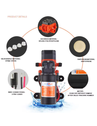 BOMBA DE AGUA NO SUMERGIBLE APTA PARA AGUA SALADA