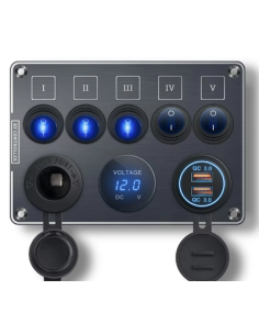 PANEL 12V 5 INTERRUPTORES BLACK EDITION 2