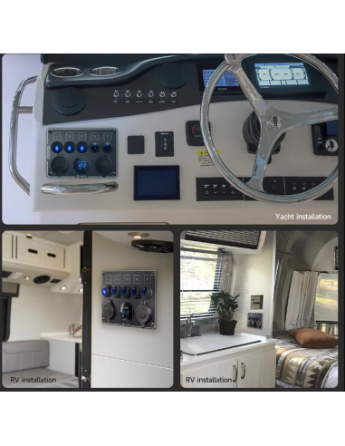 PANEL 12V 5 INTERRUPTORES BLACK EDITION