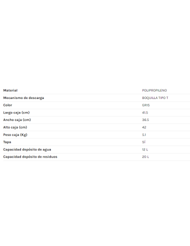 INODORO QUÍMICO PORTÁTIL 20 LITROS SERIE 300 BENOTTI