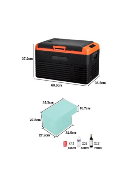 NEVERA DE COMPRESOR PORTATIL 30 LITROS 55W