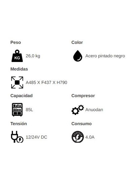 NEVERA RYR80X 85L YAGUE