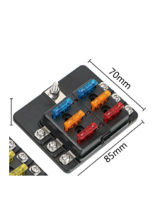 CAJA DE FUSIBLE  6 VIAS (CON FUSIBLE INCLUIDO) 2