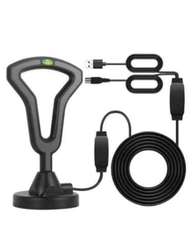 ANTENA DE TV DIGITAL HD CON BASE MAGNÉTICA