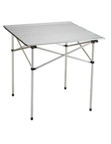 MESA DE CAMPING PLEGABLE ALUMINIO DONNA GARDEN 70X70CM