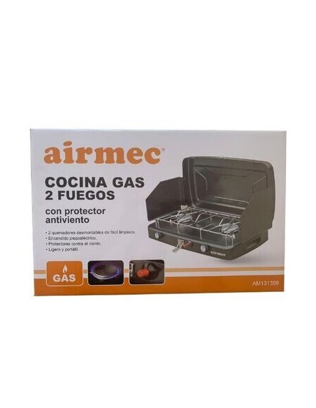 COCINA PORTATIL GAS 2 FUEGOS
