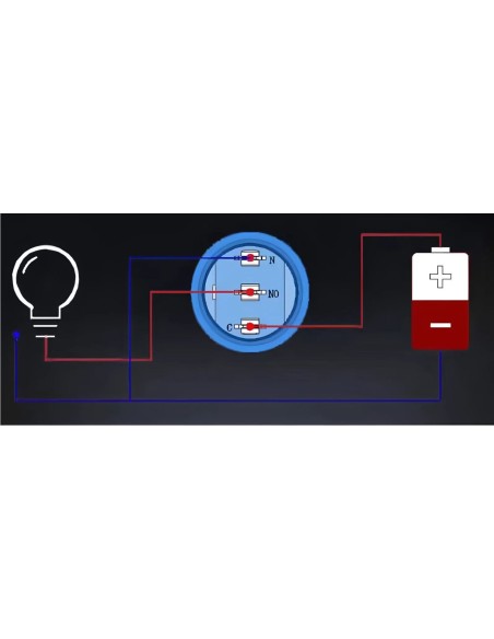 INTERRUPTOR BASCULANTE ACERO INOX 22MM 12/24 20A